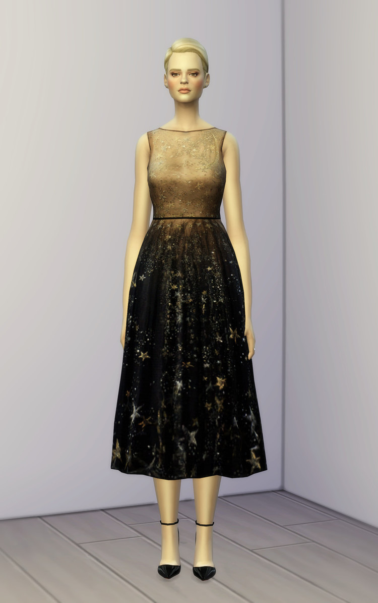 S4 Dress Valentino 2 Pre FW 2015 (4 color) by Rusty Nail by simsday ...