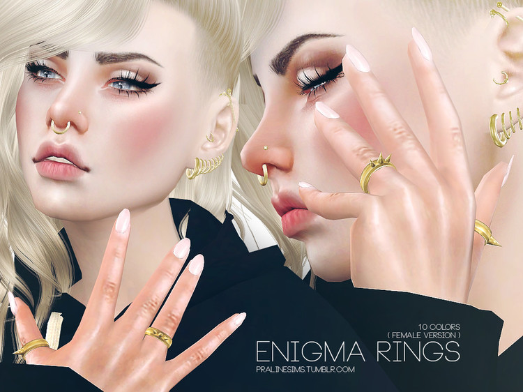 Some new rings for your female sims. by simsday - SimsDay