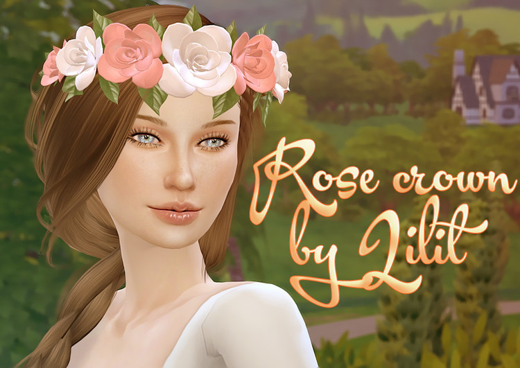 Rose crown by Lilit for TS4 by Lilit SimsDay