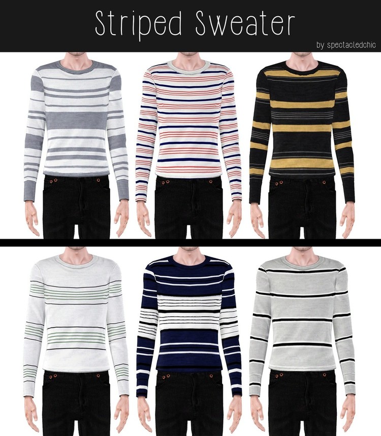 Striped Sweater (AM) by spectacledchic.